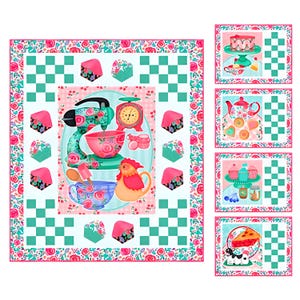 Dessert Time Quilt and Mats Kits | PT2044 | Quilt = 30.5 x 36" | Mats = 13 x 17"
