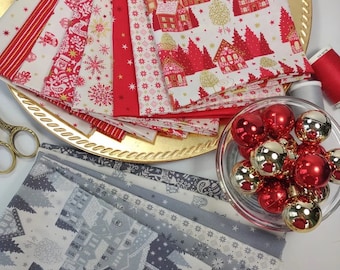Scandi Christmas 2022 Fat Quarter Bundle 18 Prints