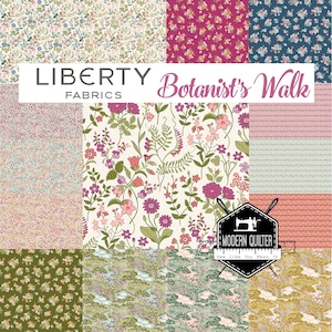 Botanist&#39;s Walk 10 Inch Stacker (Layer Cake) by Liberty Fabrics | 42 Assorted 10&quot; Squares