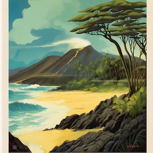 Pre-order: nationale parken Hawaï-vulkanen in nationaal park| Paneel PD17707 | Paneelgrootte = 36 x 43 inch, verwacht in maart 2026