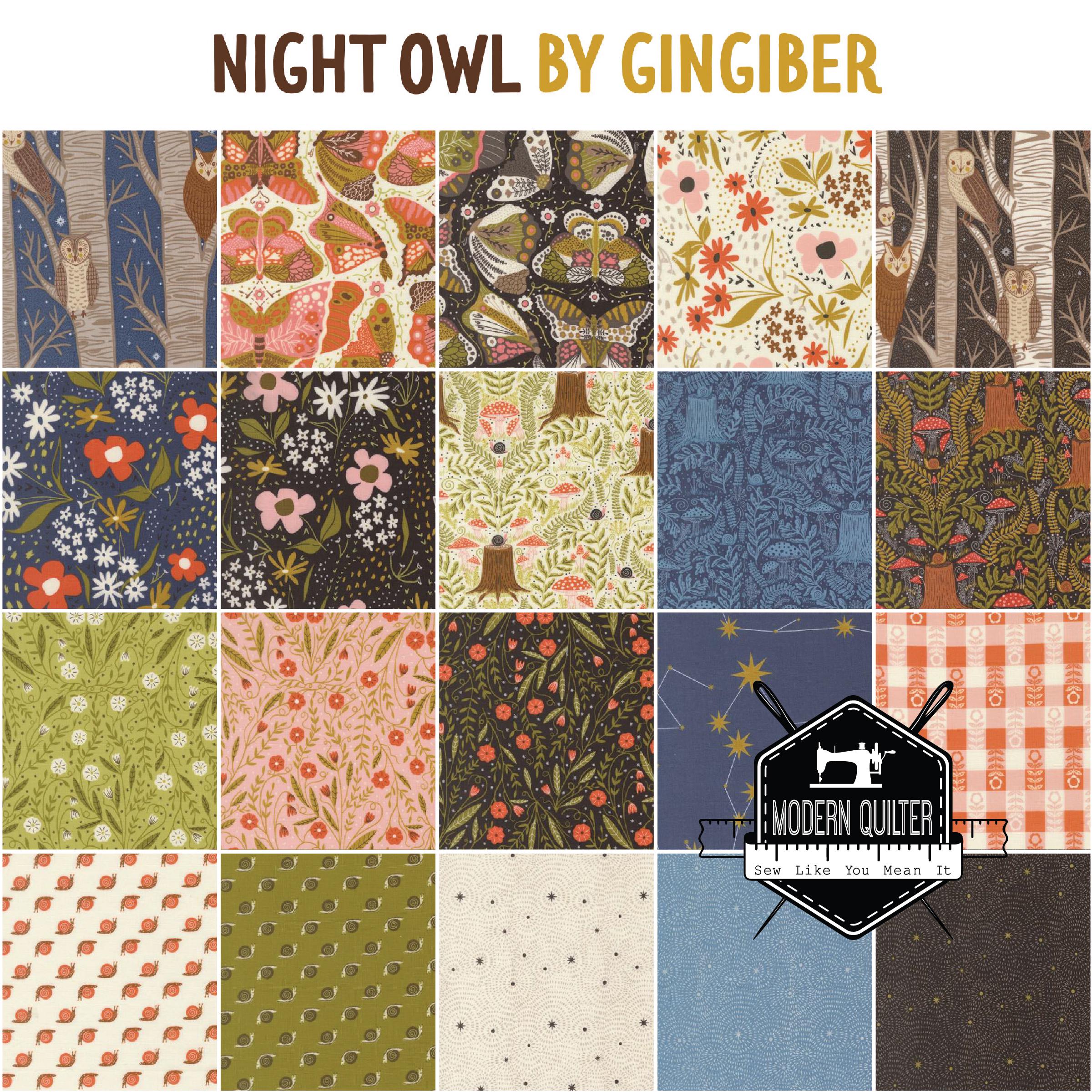 Night Owl Fat Quarter Bundle by Gingiber for Moda | 19 Prints