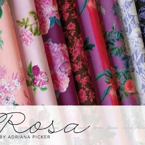 Rosa by Figo Fabrics Half Yard Bundle of 12 Prints Expected in June 2025 for Preorder