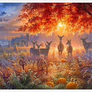 Through the Forest Light Panel 36&quot; in Multi by Abraham Hunter for 3 Wishes | Approximately 44&quot; wide by 36&quot; tall