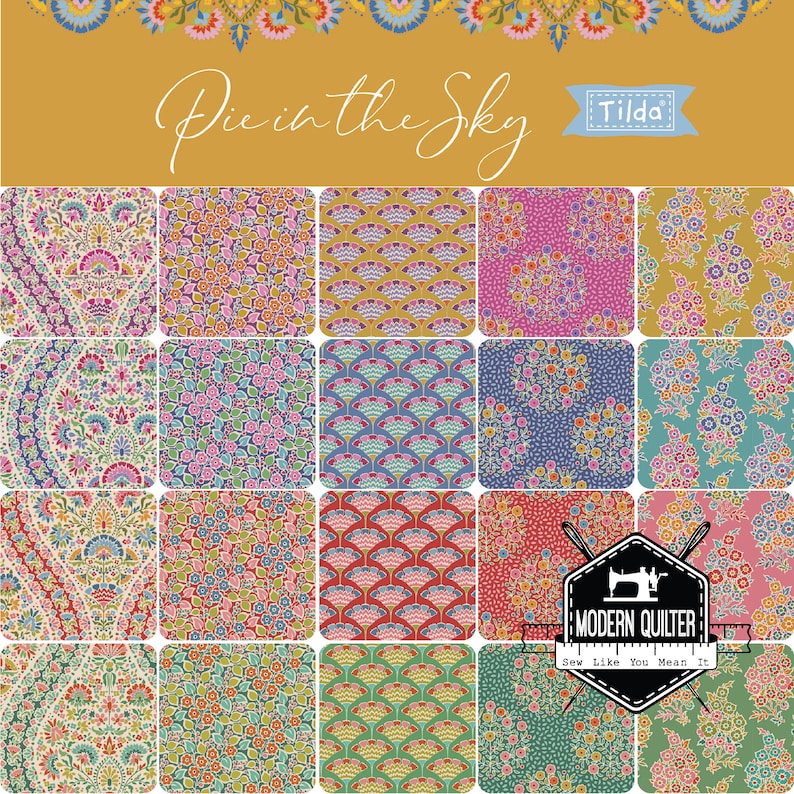 Pie in the Sky Full Yard Bundle by Tilda 20 Prints Etsy