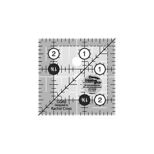 Regla de cuadrícula creativa cuadrada de 2,5" CGR2