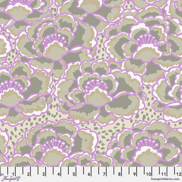 Tonal Floral by Kaffe Fassett for Free Spirit Yardage PWGP197 Beige Priced by the Half Yard