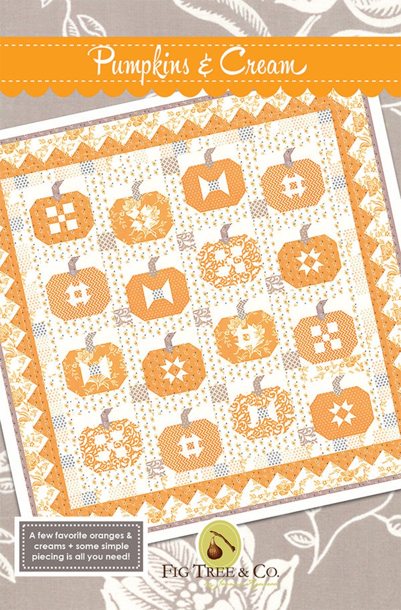 Paper Pattern Pumpkins and Cream by Joanna Figueroa for Fig Tree /& Company