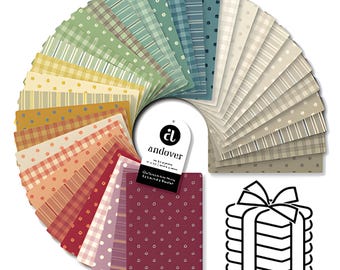 Pre-order: Quiltessential Minis Precut Fat Eighth-bundel van Edyta Sitar van Laundry Basket Quilts, september 2026