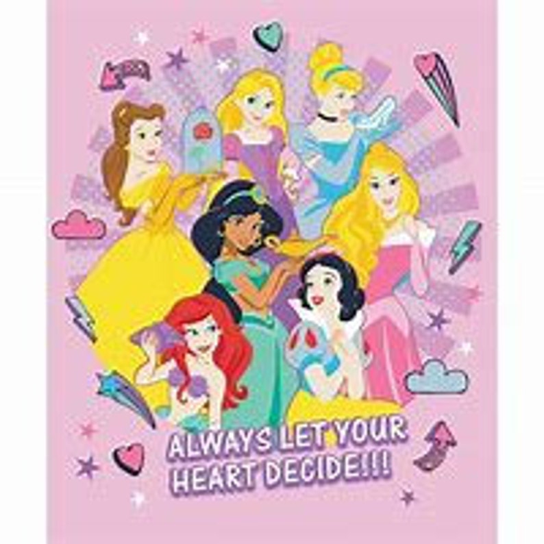 Disney Princess Power collection 85101603P color 1 Princesses Panel 36 x 44