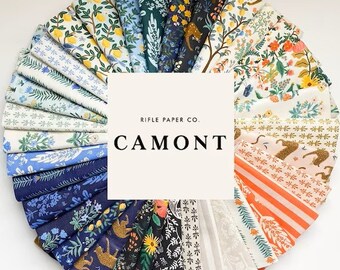 Camont Precut Fat Quarter Bundle by Rifle Paper Company - 34 Pieces