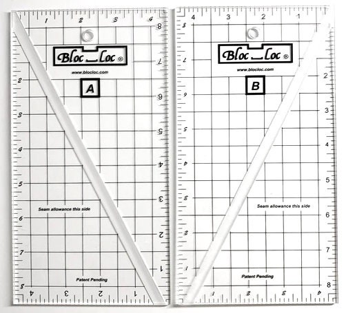 Bloc Loc Acrylic Rulers - 6.5-inch Half Square Triangle Squa