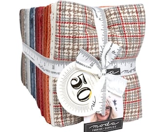 Prairie Gatherings Flanellstoff-Set (vorgeschnittene Fat Quarters) von Primitive Gatherings | 36 Drucke