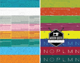 Scrawl Fat Quarter Bundle by Giucy Giuce for Andover Fabrics | 19 Prints