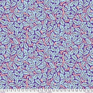 Kaffe Fassett x Original Morris & Co Oak in Purple | PWKW003.PURPLE | Priced by the Half Yard