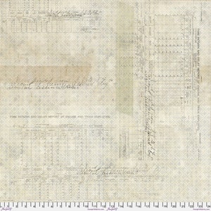 Wideback by Free Spirit Time Return by Tim Holtz QBTH011.Neutral- Priced/Sold by the Half Yard