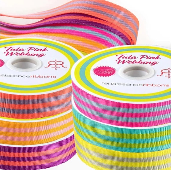 Tula Webbing: Watermelon and Plum 1 inch wide Tula Webbing: Watermelon and Plum 1 inch wide