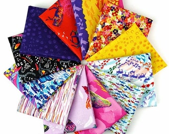 Migration Fat Quarter Bundle by Lorraine Turner for Free Spirit | 12 Pieces