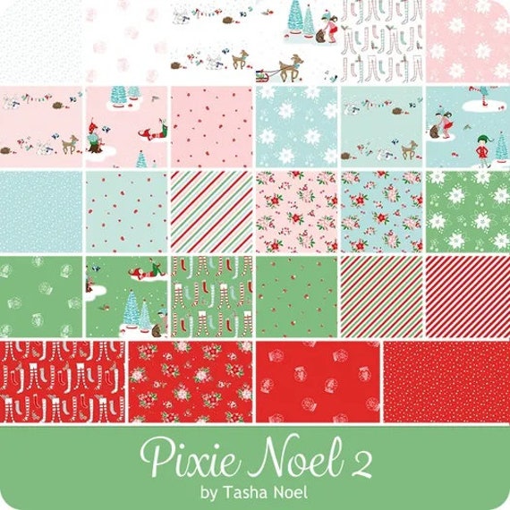 Handmade Supplies :: Sewing & Fiber :: Christmas Cross Stitch Project Bag  with Pixie Noel 2 Fabric