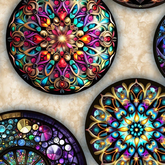 Preorder: Radiant Reflections Stained Glass Medallions 30396-E by Quilting  Treasures Priced by the Half Yard Estimated Arrival April 2024 -  Canada