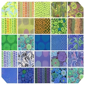 Kaffe Fassett Feb 2021 Fat Quarter Bundle in Cool 25 Prints