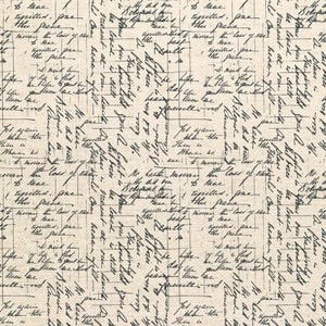 Blossom Handwriting PSF360-23753 by Paint Brush Studios Cotton 58&quot;  Linen Canvas  | Priced by the Half Yard