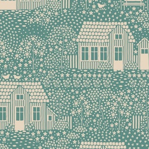 Hometown Neighborhood Blenders in Teal by Tilda | Priced/Sold in Half Yard Increments