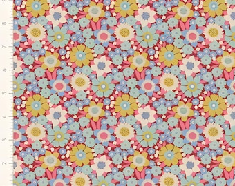 Wallflower by Tilda | Lauren Burgundy TIL100602-V15 | Priced by the Half Yard