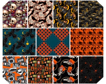 Chain Mail Precut Fat Quarter Bundle von Rachel Hauer für Free Spirit | 11 Drucke