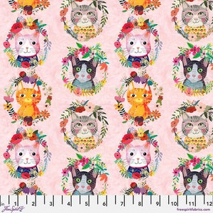 Coronas florales para mascotas y gatitos PWMC051.Xpink. Precio por media yarda.