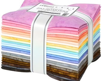 Batiks artesanales, tintes Prisma, lote Fat Quarter, 2022, nuevos colores, Lunn Studios /FQ-1909-24 Prints