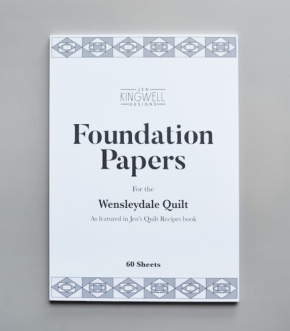 Wensleydale Foundation Papers by Jen Kingwell - (Pattern in Quilt Recipes Book)