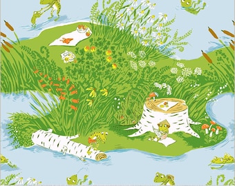 Studio Edit Frog Pond 37022d-1 by Heather Ross for Windham | Priced by the Half Yard