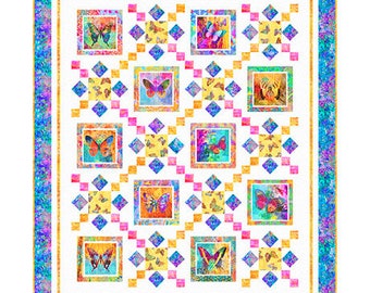 Preorder: On Painted Wings Quilt Kit 4359A by Quilting Treasures 53" x 60" Expected Mar 2024