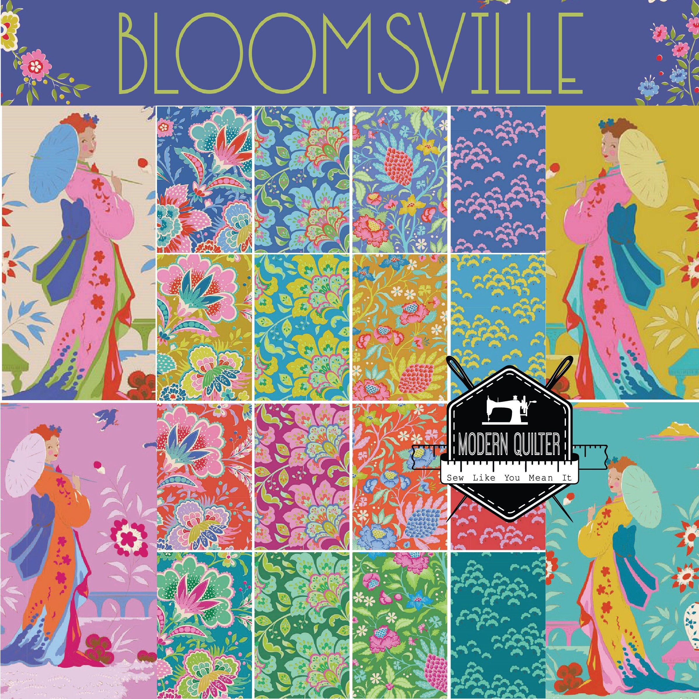 Tilda: Bloomsville Fat Quarter Bundle – Carpenter Quilts
