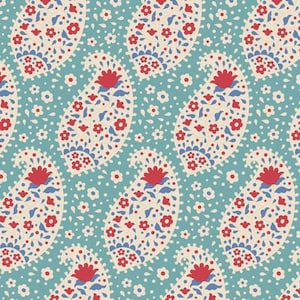 Jubilee Teardrop Teal by Tilda | Priced/Sold in Half Yard Increments