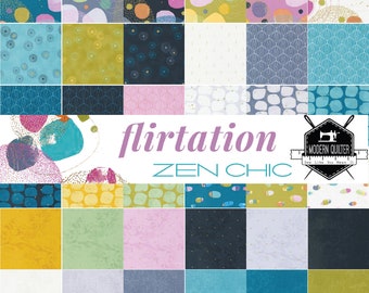 Pacchetto Flirtation Fat Quarter di Zen Chic per Moda / 36 stampe