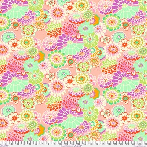 Kaffe Fassett August 2023 | Asian Circles GP89 Pink | Priced/Sold in Half Yard Increments