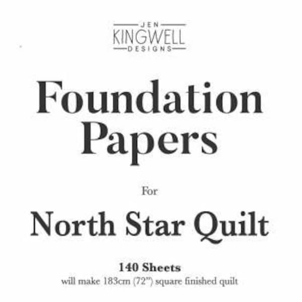 North Star Quilt Foundation Papers by Jen Kingwell