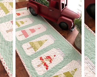 Christmas Jars Table Runner Pattern from Pattern Basket