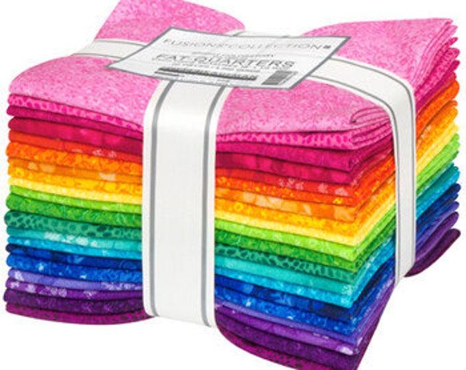 15 Piece Rainbow Rhapsody Batik Bundle Assorted Expressions Batiks by