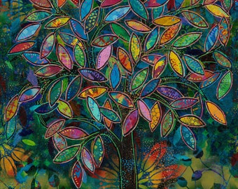 PREORDER: Paper Trees by Sue Penn for Free Spirit Forest Panel PWSP074.PANEL Expected in April 2024