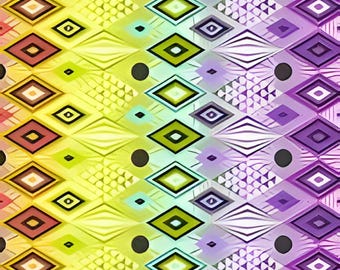 Tabby Road Deja Vu Minky von Tula Pink Disco Lucy in Prism - Meterware