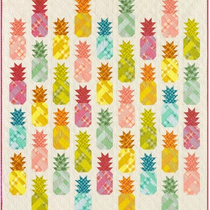 Pineapple Farm Quilt Kit by Elizabeth Hartman Featuring Kitchen Window Wovens | Finished Size = 60" x 70"