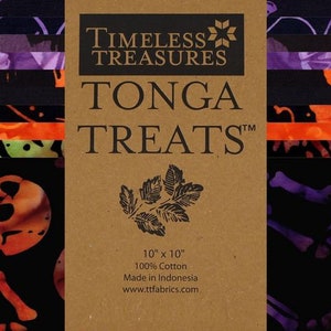 Spellbound Tonga Treats Batiks by Timeless Treasures Fabrics 10 Inch Squares (Layer Cake)