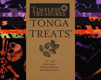 Spellbound Tonga Treats Batiks by Timeless Treasures Fabrics 10 Inch Squares (Layer Cake)