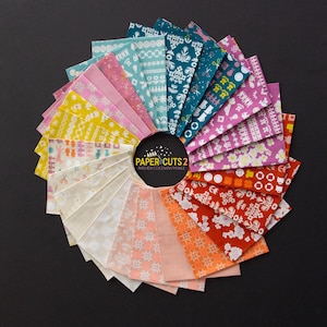 Paper Cuts 2 Fabric Charm Pack: 42 Ruby Star Cotton 5 Inch Squares