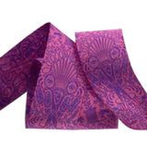 Tula Pink Getting Snippy 1 1/2&quot; Ribbon in Purple Yard Cut