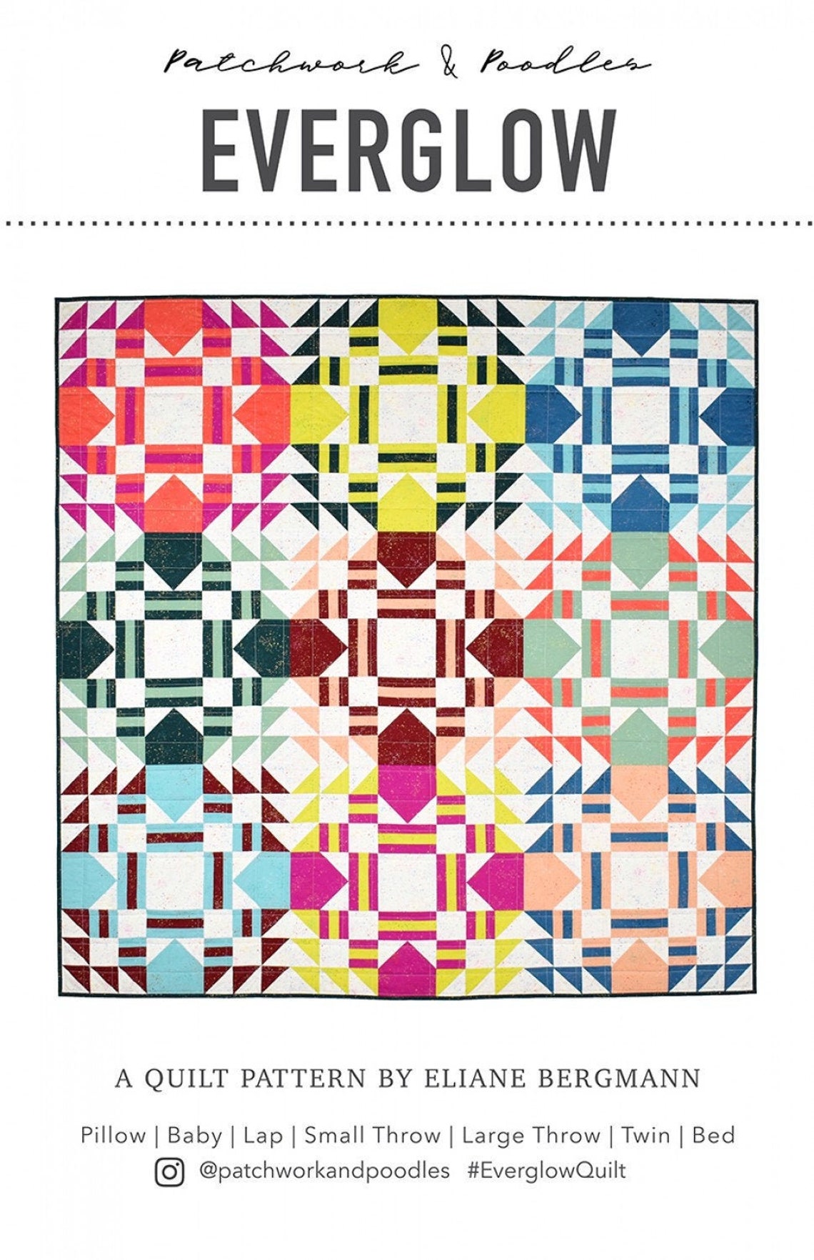 Everglow Quilt by Elaine Bermann for Pattern by Patchwork and Etsy