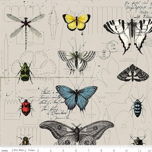 Art Journal Linen by J. Wecker Fritsch for Riley Blake | Priced by the Half Yard