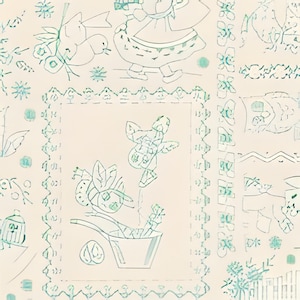 Latte Berry and Sage C17389 de Lori Holt para Riley Blake